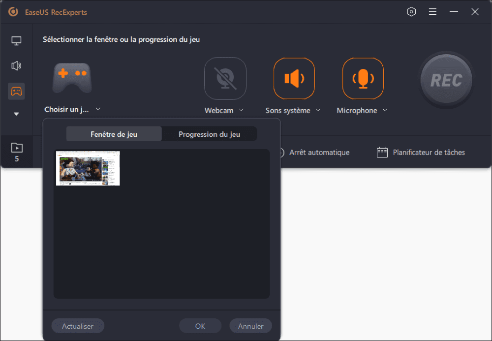 Choisissez le jeu