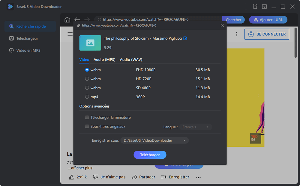 Télécharger une URL en MP3 - Étape 3